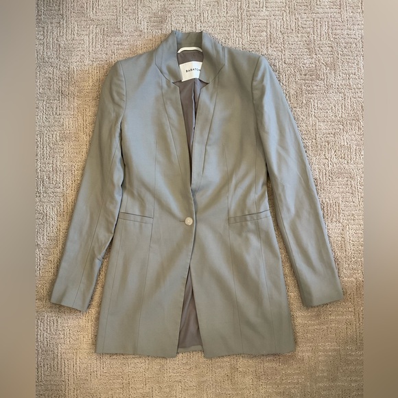 Babaton Jackets & Blazers - 💚🩶 Aritzia Babaton Wool Blazer Sage Green Blazer Sz 0 EUC Minimalist Office